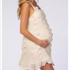 Polka dot maternity dress